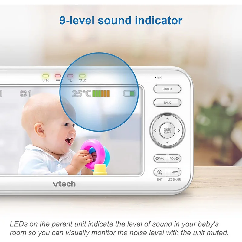 Babyphone Vidéo Vision XXL Blanc VTECH - Dès la naissance