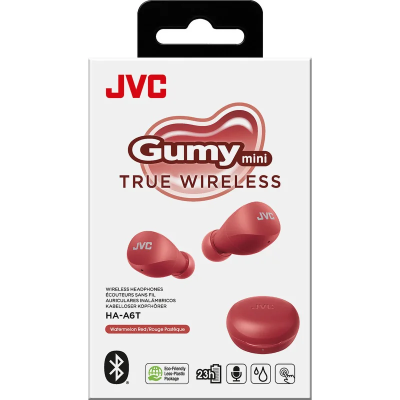 Écouteurs Bluetooth Gumy mini True Wireless Rouge - JVC - HAA6TRU