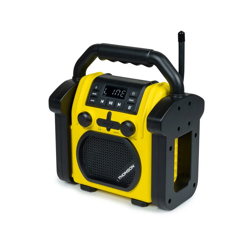 Radio enceinte de chantier bluetooth FM 30W Jaune/noir - THOMSON - RADWKR50BTTHOMS