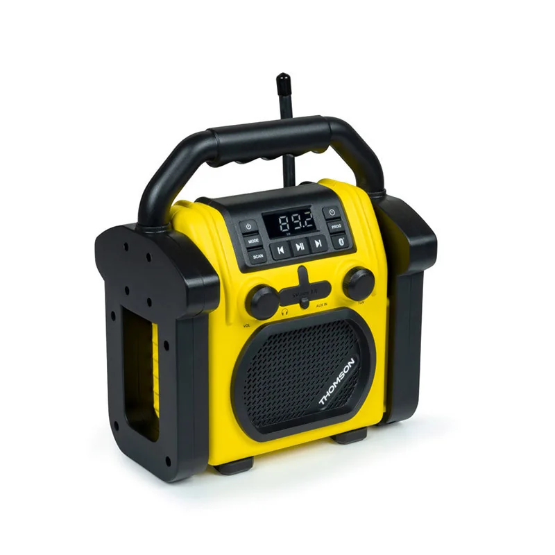 Radio enceinte de chantier bluetooth FM 30W Jaune/noir - THOMSON - RADWKR50BTTHOMS