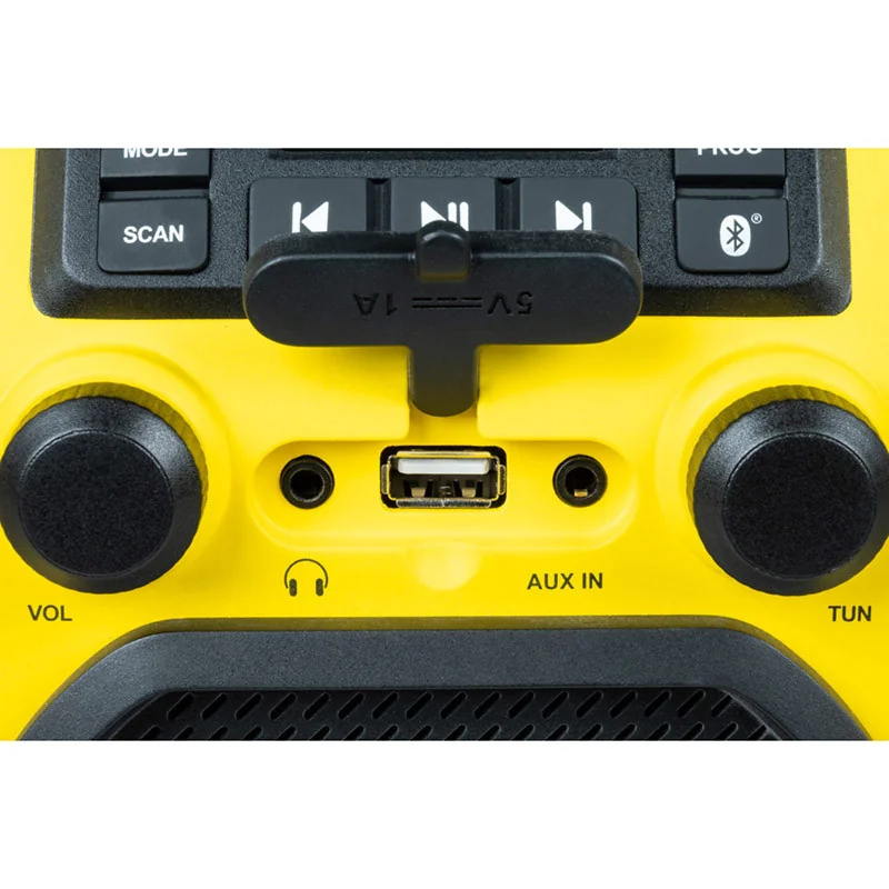 Radio enceinte de chantier bluetooth FM 30W Jaune/noir - THOMSON - RADWKR50BTTHOMS