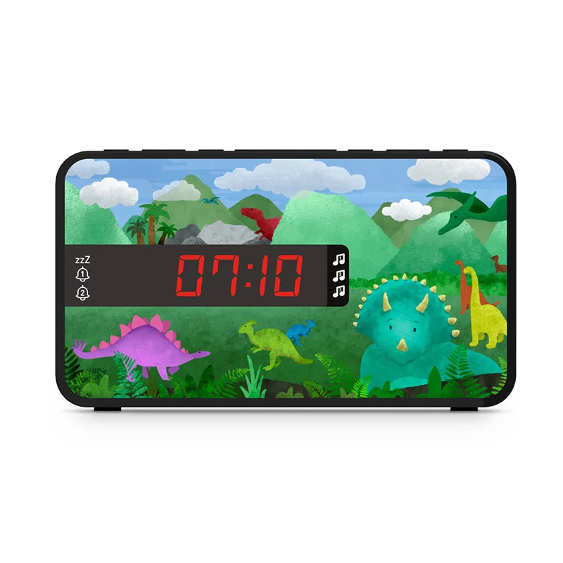 Réveil pour enfant interactive Histoires avec 3 plaques thématiques - BIGBEN - RADR16STORIESBB