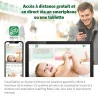 Babyphone intelligents avec écran HD 5" Blanc LEAPFROG - Dès la naissance