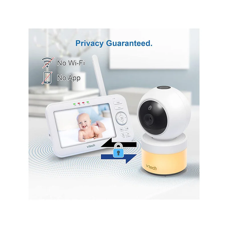 Babymonitor numérique avec écran LCD 5" Blanc VTECH - Dès la naissance