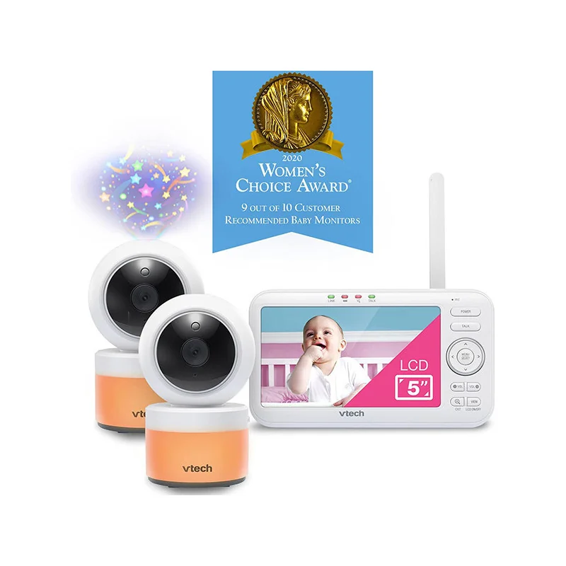 Babymonitor numérique avec écran LCD 5" Blanc VTECH - Dès la naissance