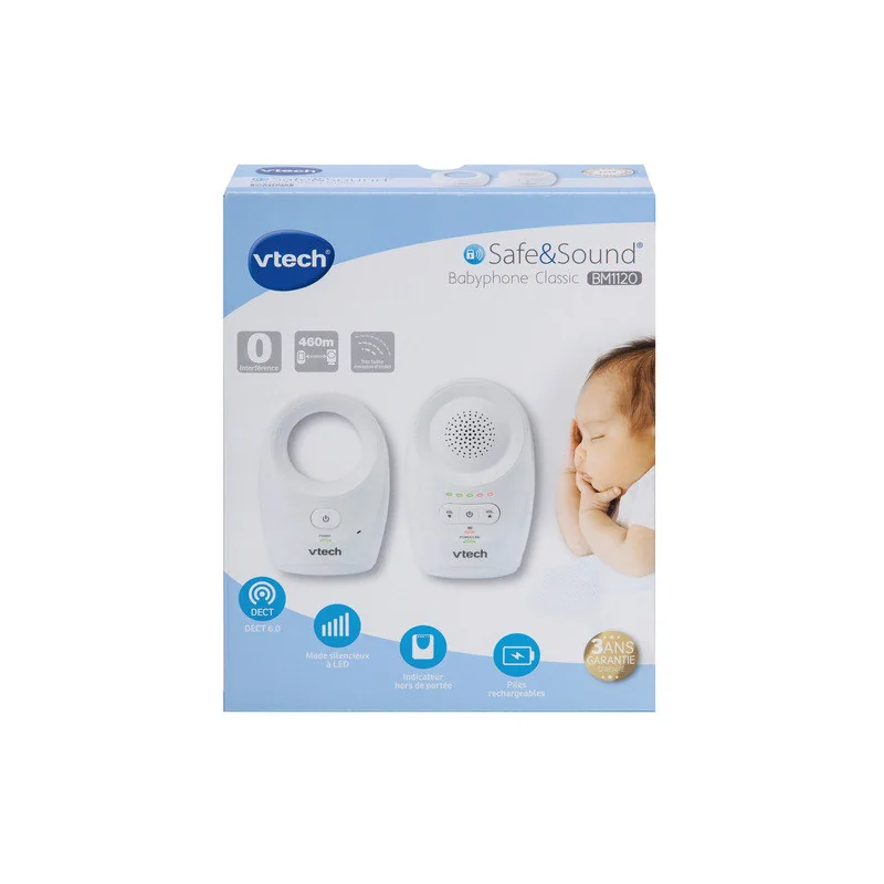 Babyphone Classic Blanc VTECH - Dès la naissance