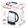 Bouilloire électrique en Verre 1.7L Noir/Transparent - TECHWOOD - CAFTB1717VTECH