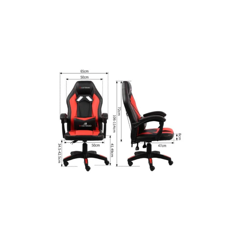 Fauteuil gaming Lux Noir/Rouge - RIDE TREND - FAUTGAMING2RIDETR