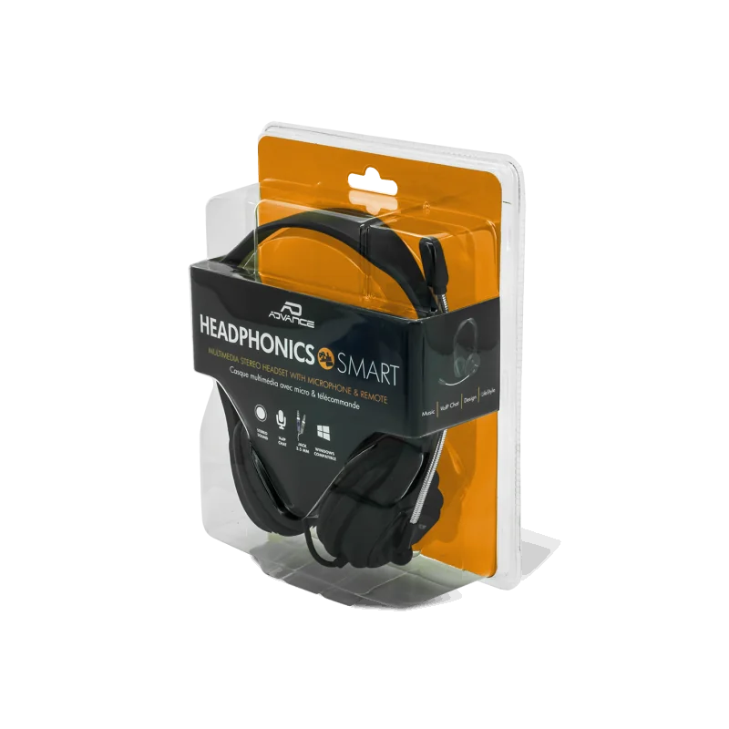 Micro-casque Multimédia Headphonics Smart noir - ADVANCE - CASQMICS765ADV