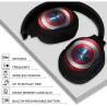 Casque audio sans fil Captain America noir - BIGBEN - CASQMHPWCAPAM001BB