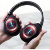 Casque audio sans fil Captain America noir - BIGBEN - CASQMHPWCAPAM001BB