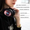 Casque audio sans fil Captain America noir - BIGBEN - CASQMHPWCAPAM001BB