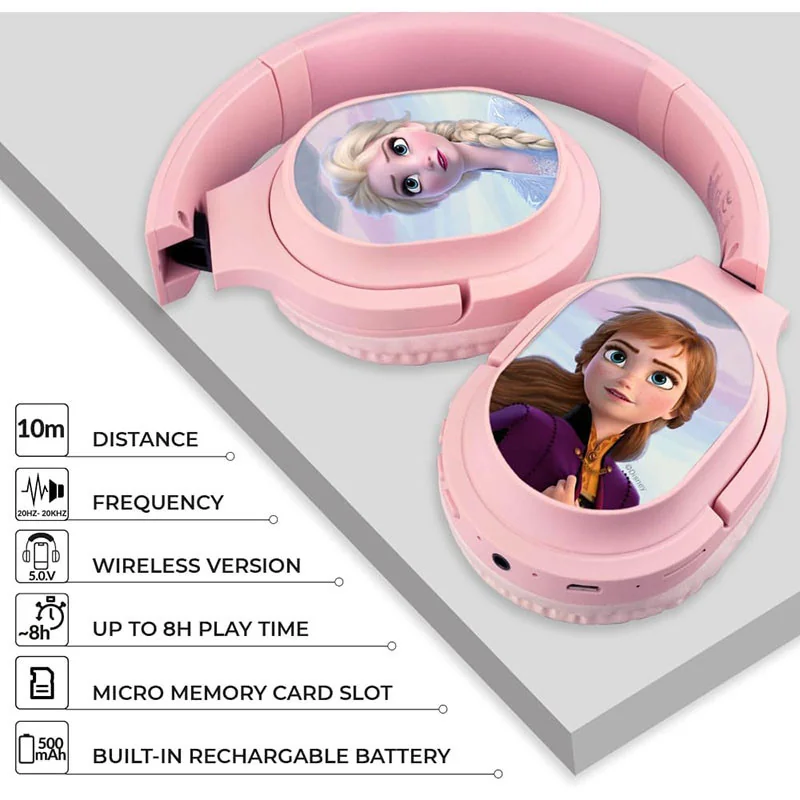 Casque audio sans fil La Reine des neiges Disney rose - BIGBEN - CASQDHPWFROZEN002BB