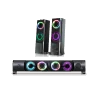 Kit enceintes 2en1 Soundphonics 2.0 RGB 6W RMS Noir - ADVANCE - HPSPU900BADVA