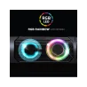 Kit enceintes 2en1 Soundphonics 2.0 RGB 6W RMS Noir - ADVANCE - HPSPU900BADVA