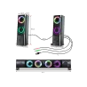 Kit enceintes 2en1 Soundphonics 2.0 RGB 6W RMS Noir - ADVANCE - HPSPU900BADVA