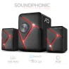 Enceinte Bluetooth 2.1 Soundphonic RGB 11W RMS Noir - ADVANCE - HPSP-5200SOG