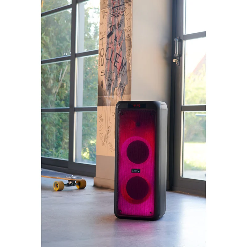 Enceinte de soirée Bluetooth Party 600W avec effets lumineux Noir - BIGBEN - HPPARTYBTHPXLBB