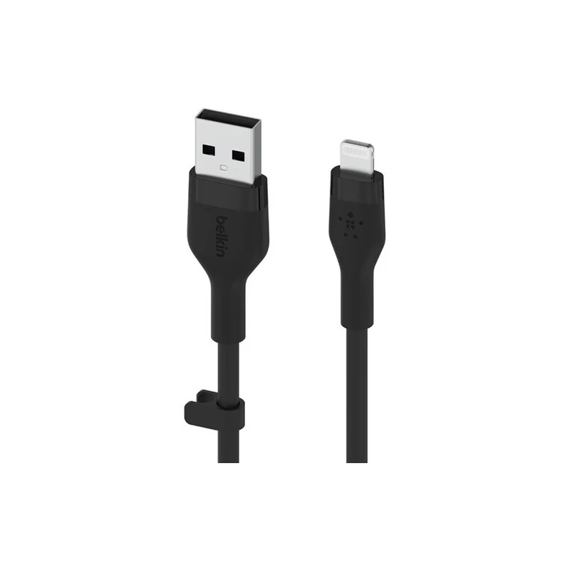 Câble BoostCharge Flex USB-A vers Lightning 3.3" noir - BELKIN - CABBNCAA008BT1MBKBEL