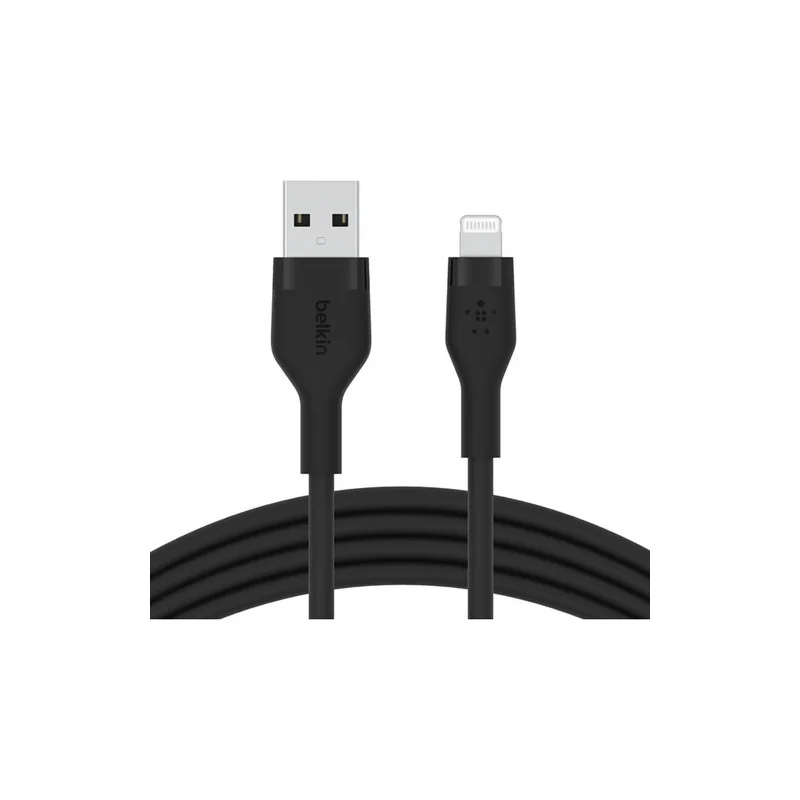 Câble BoostCharge Flex USB-A vers Lightning 3.3" noir - BELKIN - CABBNCAA008BT1MBKBEL