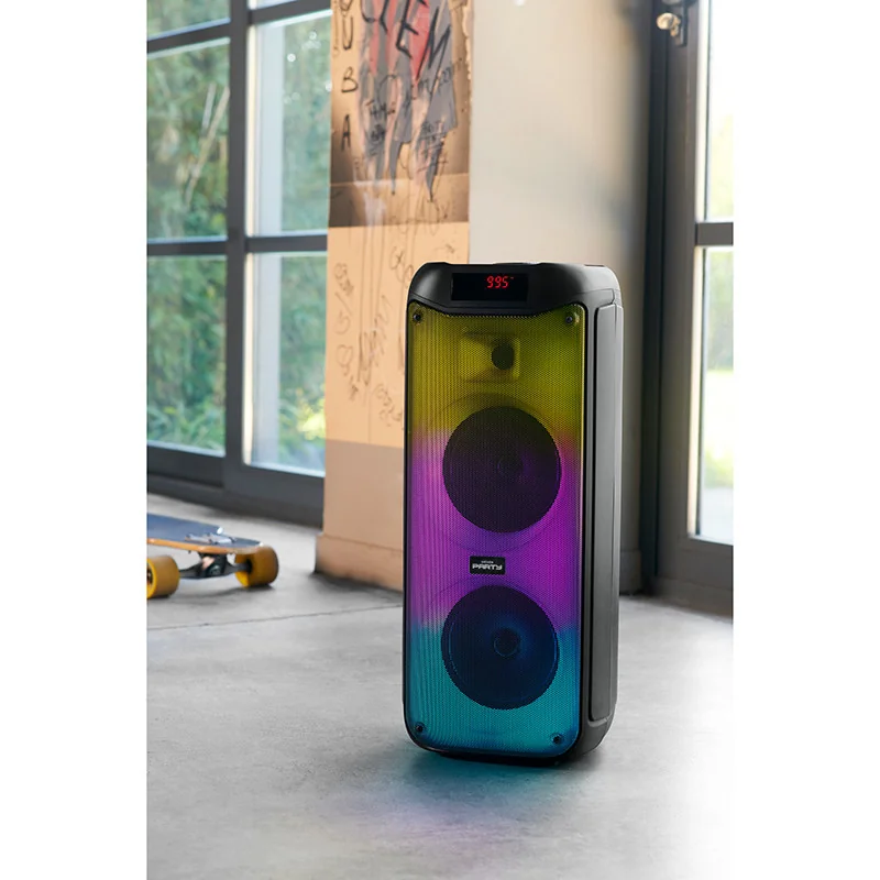 Enceinte de soirée Bluetooth Party 200W avec effets lumineux Noir - BIGBEN - HPPARTYBTHPLBB