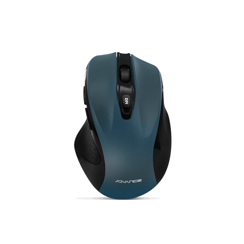 Souris sans fil Shape 6D 2400Dpi Bleu/Noir - ADVANCE - SOURSSHAPEBLADVA