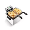 Friteuse électrique semi professionnelle 3000W 5L Inox - KITCHENCOOK - KFRYXLINOX