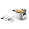 Friteuse électrique semi professionnelle 3000W 5L Inox - KITCHENCOOK - KFRYXLINOX