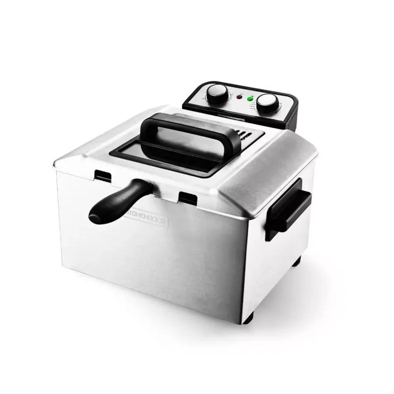 Friteuse électrique semi professionnelle 3000W 5L Inox - KITCHENCOOK - KFRYXLINOX