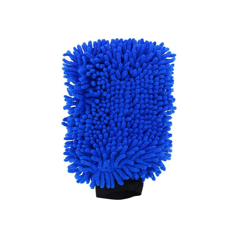 Gant de lavage chenille carrosserie & vitres pour voitures Bleu/Blanc - MICHELIN - 9482