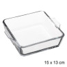 Plat Mini Carré 15cm Verre