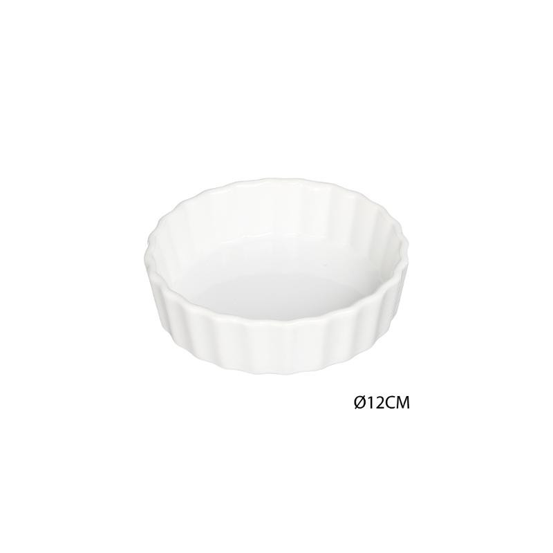 Tartelette 12 cm Ceram Blanc