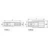 Douille longue hexagonale 15 1/2" 77mm - TOPTUL - BAEE1615