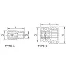 Douille 6 pans hexagonale 16 1/2" - TOPTUL - BAEA1616