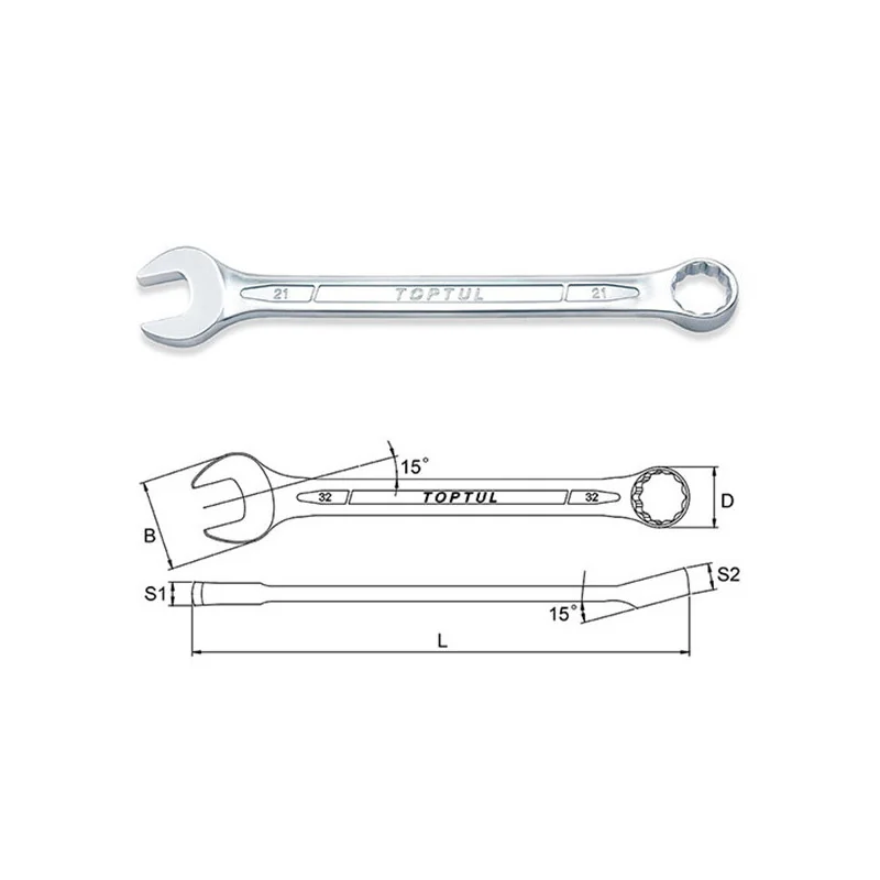 Clé mixte standard 30mm - TOPTUL - AAEB3030