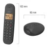 Téléphone sans fil Iloa 155T Noir - LOGICOM - ILOA 155T NOIR