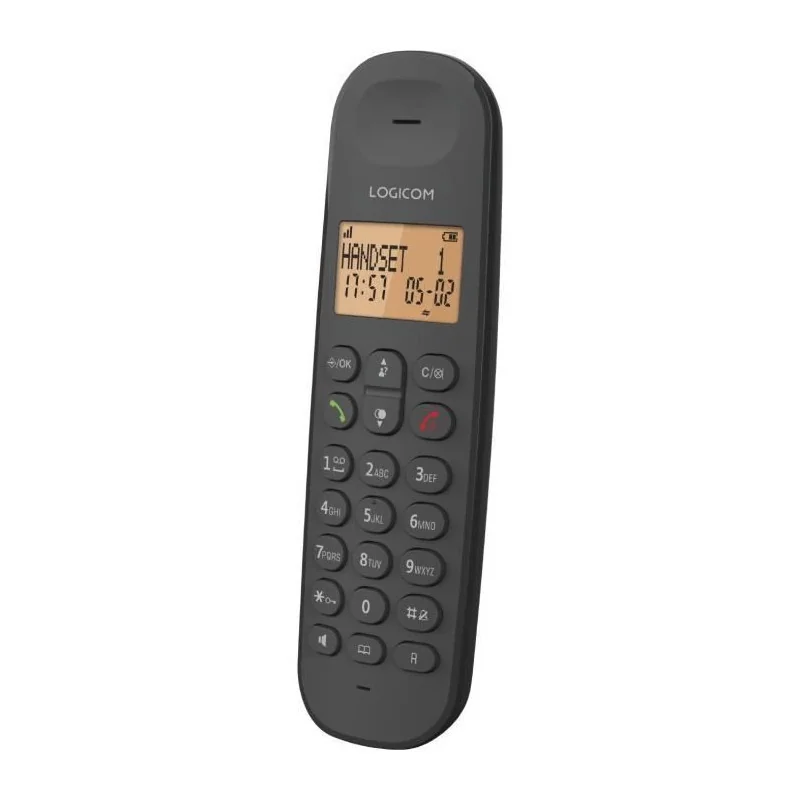 Téléphone sans fil Iloa 155T Noir - LOGICOM - ILOA 155T NOIR