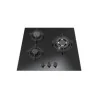 Plaque de cuisson encastrable 3 feux gaz Noir - KRYSTER - KVERG3W