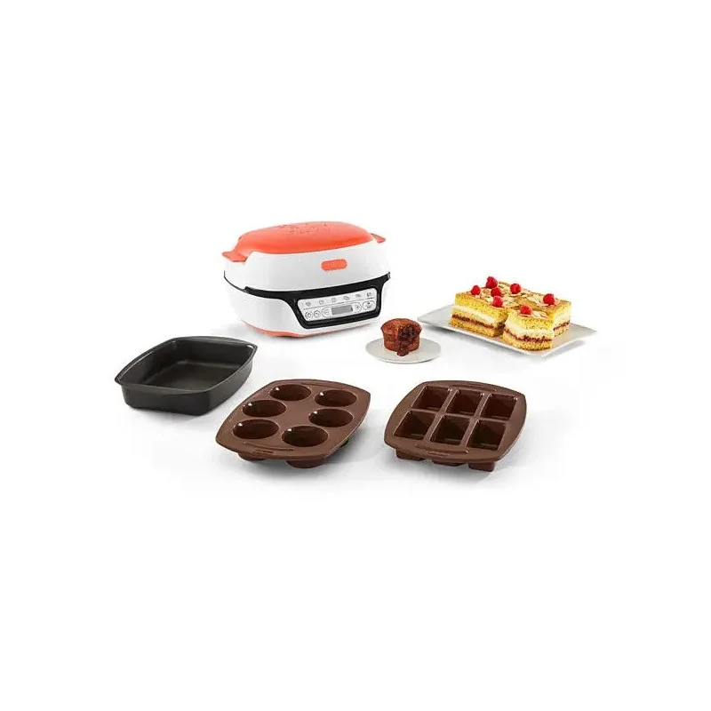 Appareil à gâteaux Cake Factory Tutti Frutti Blanc/Orange - TEFAL - KD801510