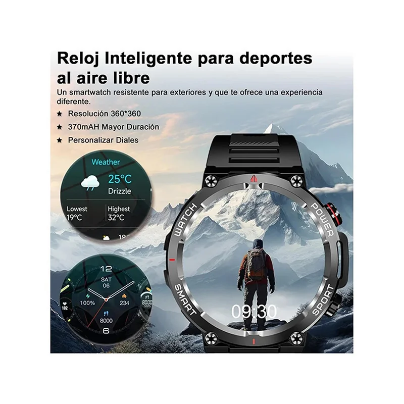 Montre connectée Bluetooth Verte - BLACKVIEW - W50 VERT