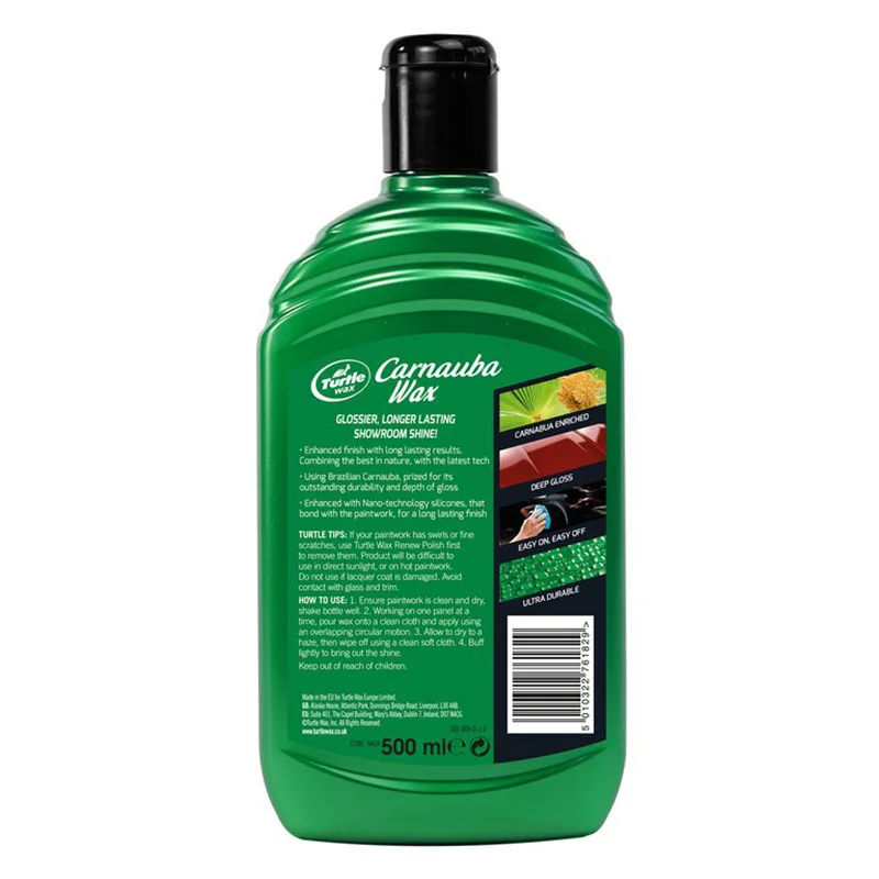 Cire de carnauba pour voiture 500mL - TURTLE WAX - 1830883