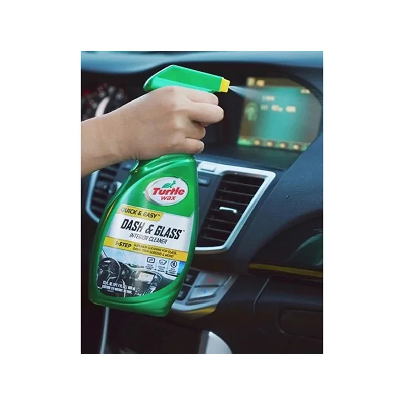 Nettoyant vitres & plastiques intérieur Green Line Dash & Glass 500mL - TURTLE WAX - 1830885