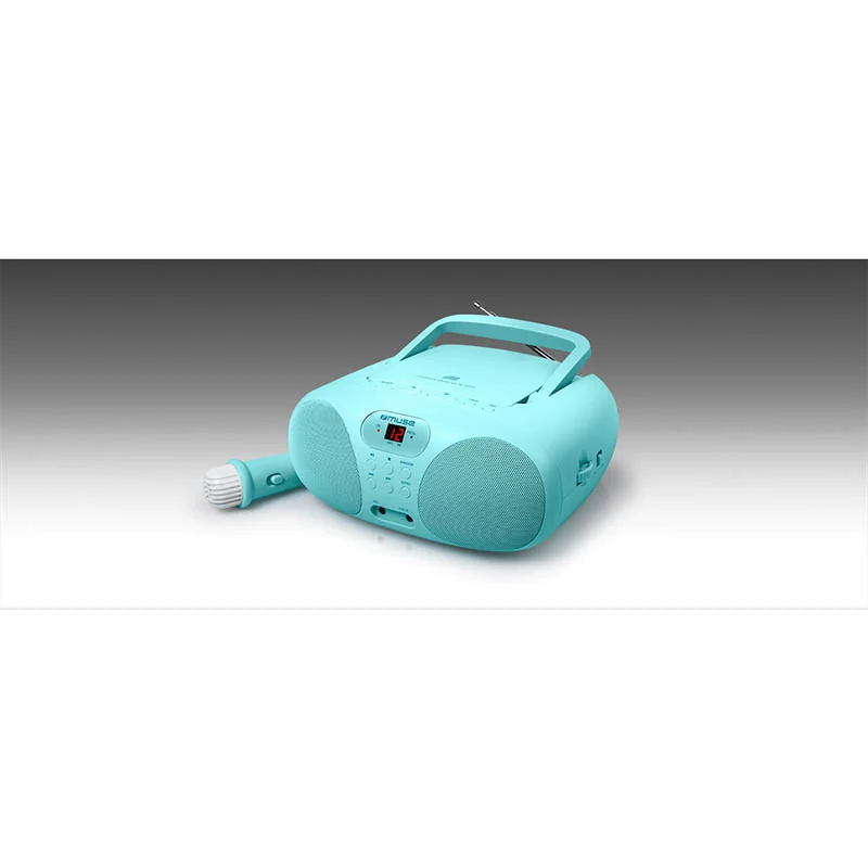 Radio portable lecteur CD/CD-R/CD-RW Turquoise - MUSE - D-203KB