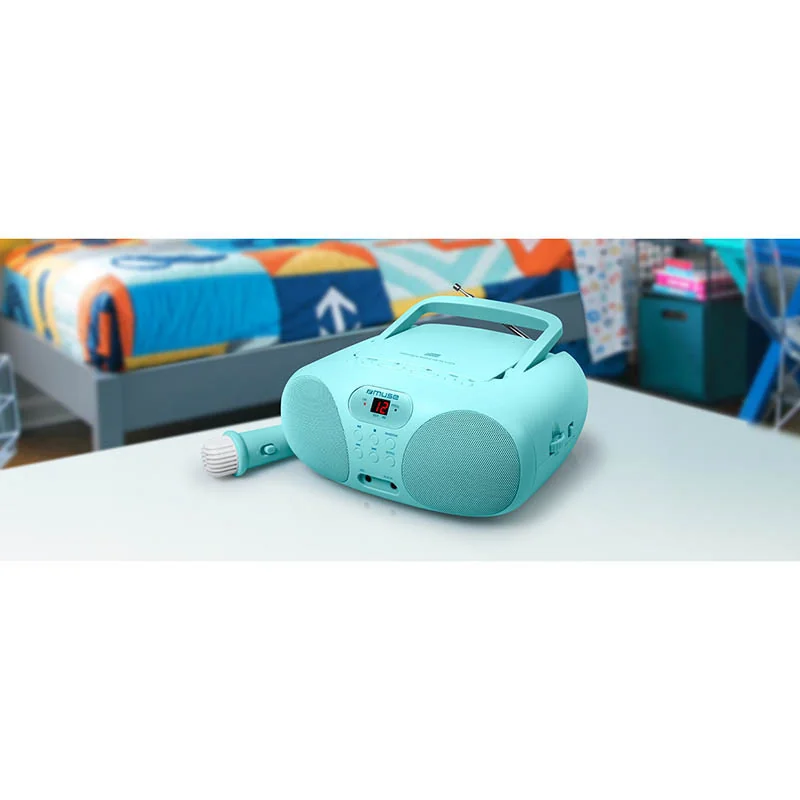 Radio portable lecteur CD/CD-R/CD-RW Turquoise - MUSE - D-203KB