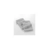 Lot de 2 gants de toilette gris 15x21cm - 1802028