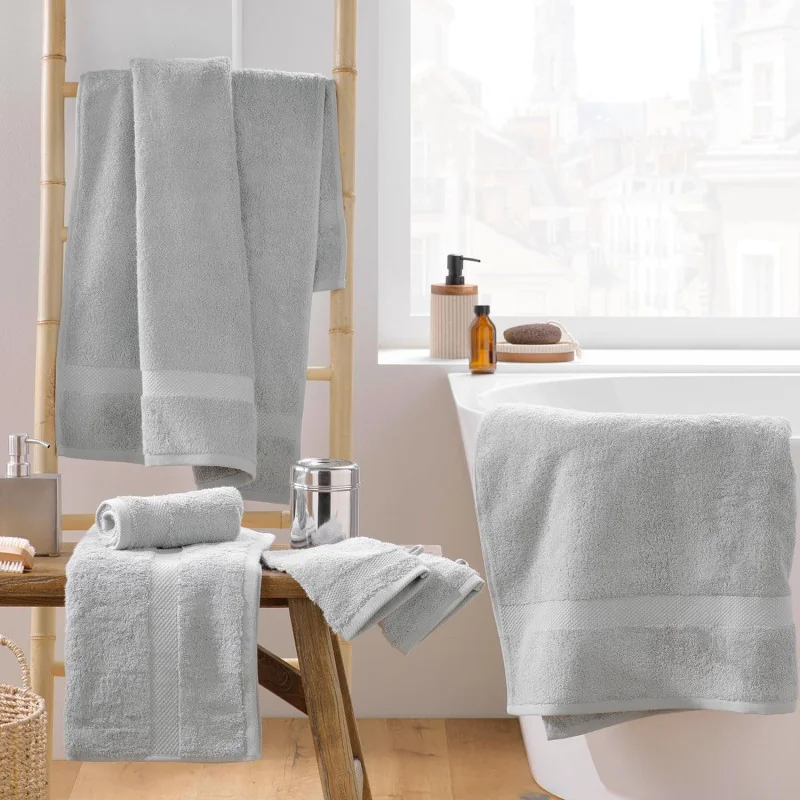 Drap de douche Élégance 70x130cm Perle - 1802043