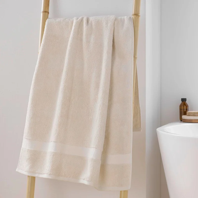 Drap de douche Élégance 70x130cm Sable - 1802041