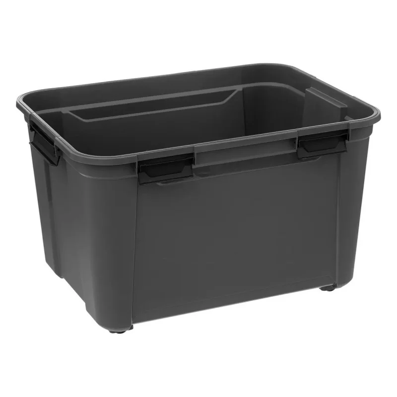 Boîte de rangement en plastique 160L Noir - 55FIVE SIMPLY SMART - 193487