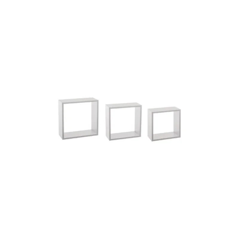 Lot de 3 Étagères murale Cube 30cm Blanc - 5FIVE SIMPLY SMART - 138957B