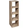 Étagère 4 cases Haut 134cm Naturel - 5FIVE SIMPLY SMART - 176686